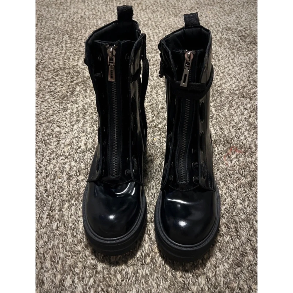 Carvela Leather Combat Boots - Picture 2 of 6